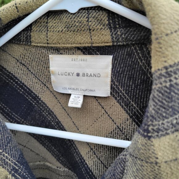Lucky Brand Olive Green and Black Shacket - Picture 3 of 7